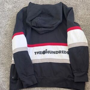 The Hundreds Black Hoodie with Red and White Accents